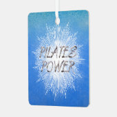 TOP Pilates Power Metal Ornament (Vorderseite links)