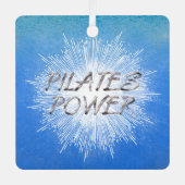 TOP Pilates Power Metal Ornament (Vorderseite)