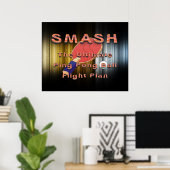 TOP Ping Pong Slogan Poster (Heimbüro)