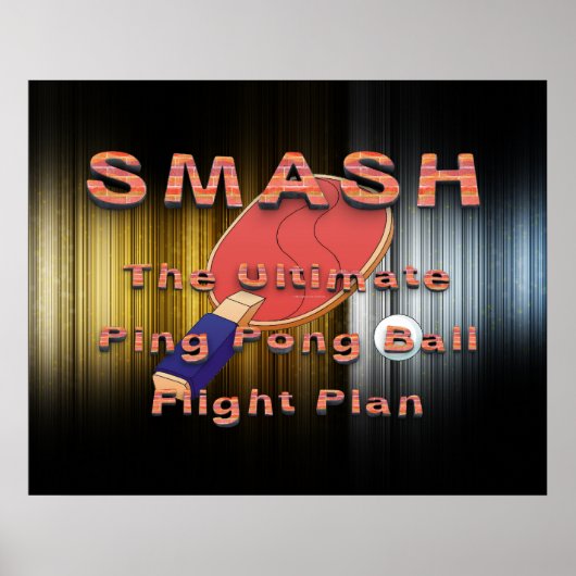 TOP Ping Pong Slogan Poster (Vorne)