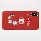 Top-Player-Fußballball Case-Mate iPhone Hülle (Rückseite (Horizontal))