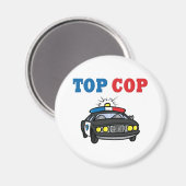 Top-Polizist Magnet (Vorderseite/Rückseite)