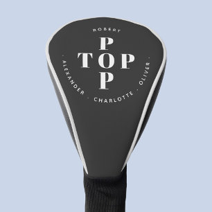 Top Pop Vater Papa personalisierter Familienname Golf Headcover
