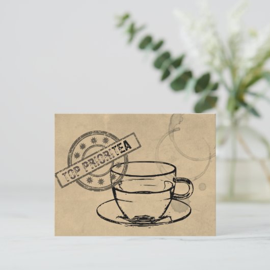 Top Prioritea Postkarte (Stehend Vorderseite)