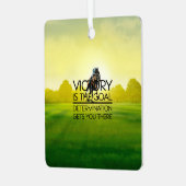 TOP Racing Siegeslogan Ornament Aus Metall (Vorderseite links)