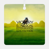 TOP Racing Siegeslogan Ornament Aus Metall (Vorderseite)