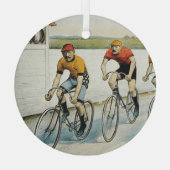 TOP Radfahren Alte Schule Glas Ornament Ornament Aus Glas (Rückseite)