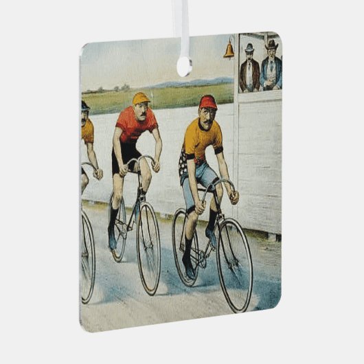 TOP Radfahren Alte Schule Metal Ornament (Vorderseite Rechts)