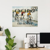 TOP Radfahren Alte Schule Poster (Heimbüro)