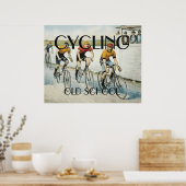 TOP Radfahren Alte Schule Poster (Küche)