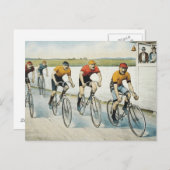 TOP Radfahren Alte Schule Postkarte (Vorne/Hinten)