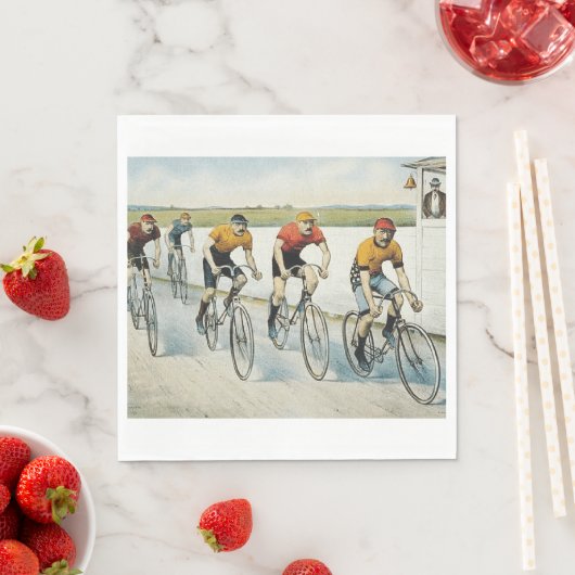 TOP Radfahren Alte Schule Serviette (Beispiel)