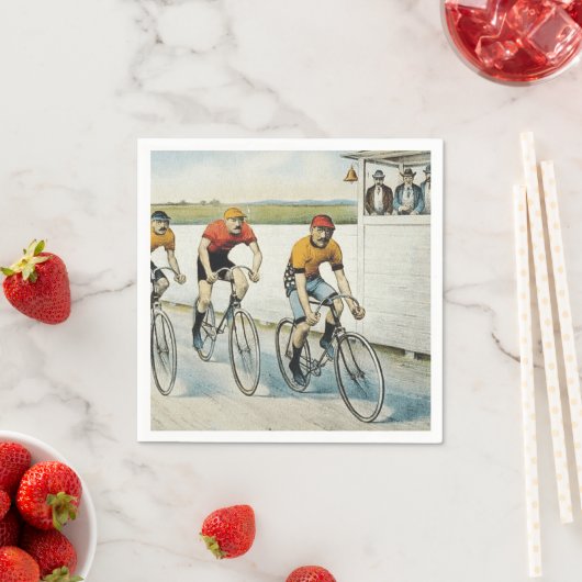 TOP Radfahren Alte Schule Serviette (Beispiel)