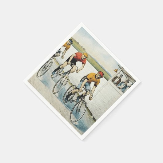 TOP Radfahren Alte Schule Serviette (Ecke)