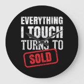 Top Realtor Große Wanduhr (Vorderseite)