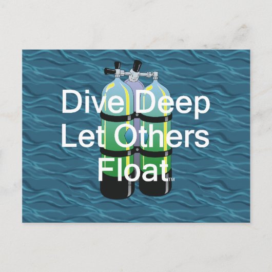 TOP Scuba Diving Postkarte (Vorderseite)