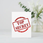 Top Secret Abendbild Postkarte (Stehend Vorderseite)