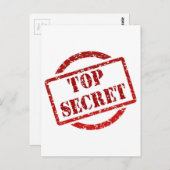 Top Secret Abendbild Postkarte (Vorne/Hinten)