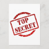 Top Secret Abendbild Postkarte (Vorderseite)