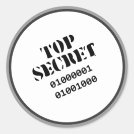 Top Secret AH2010 Runder Aufkleber