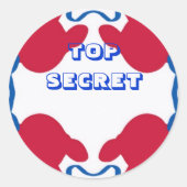 TOP SECRET Aufkleber (Vorderseite)