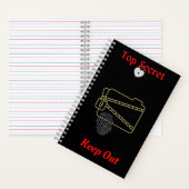 Top Secret Behalt Out Notebook Notizblock (Innen)