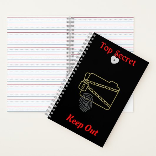 Top Secret Behalt Out Notebook Notizblock (Innen)