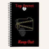 Top Secret Behalt Out Notebook Notizblock (Vorderseite)