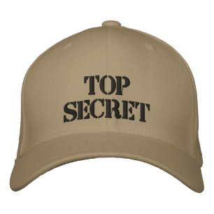 TOP SECRET BESTICKTE BASEBALLKAPPE