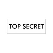TOP SECRET Briefmarke, 1"x2½" mit schwarzem Tinten Gummistempel (Stempel)