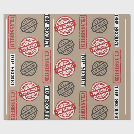 Top Secret Classic Geschenkwrap Geschenkpapier (Flach)