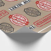 Top Secret Classic Geschenkwrap Geschenkpapier (Ecke)