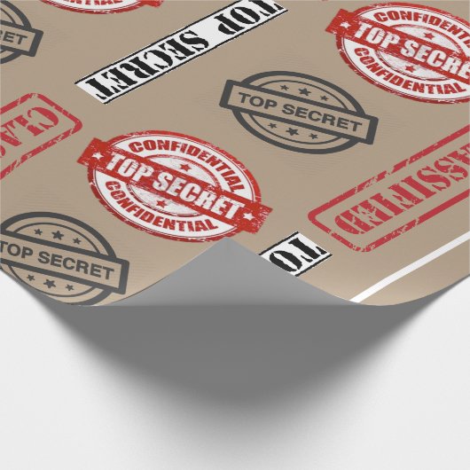 Top Secret Classic Geschenkwrap Geschenkpapier (Ecke)