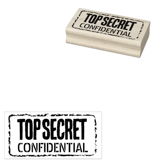 Top Secret Confidential Bürohölzer Gummistempel (Stempel)