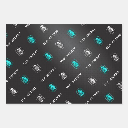 Top Secret Fingerprint Geschenkpapier Set (Vorderseite 3)