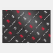Top Secret Fingerprint Geschenkpapier Set (Vorderseite)