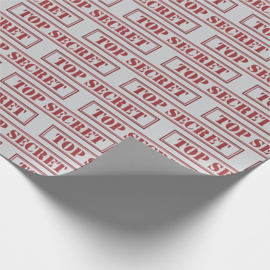 Top Secret Geschenkpapier (Ecke)
