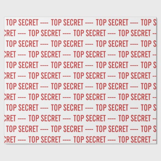 TOP SECRET GESCHENKPAPIER (Flach)