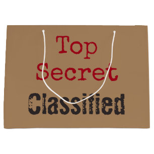Top Secret Geschenktasche Große Geschenktüte