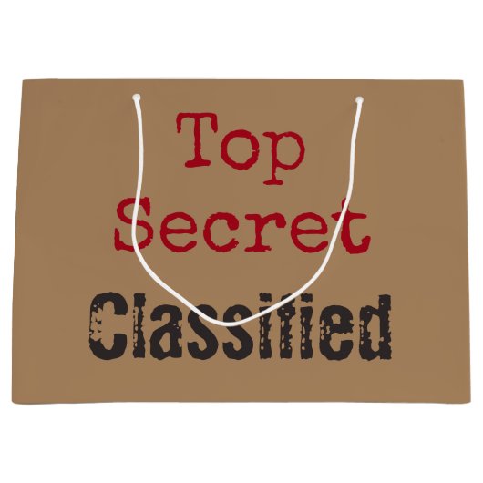 Top Secret Geschenktüte (Vorderseite)
