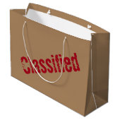 Top Secret Geschenktüte (Rückseite Schrägansicht)