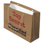 Top Secret Geschenktüte (Vorderseite Schrägansicht)