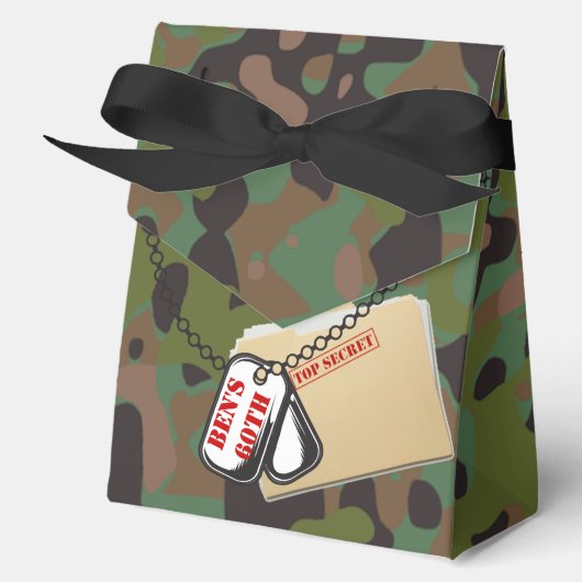 Top Secret GI Camouflage Gastgeschenk Box Geschenkschachtel (Vorderseite)