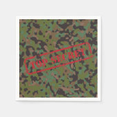 Top Secret GI Camouflage Party Cocktail Napkins Serviette (Vorderseite)