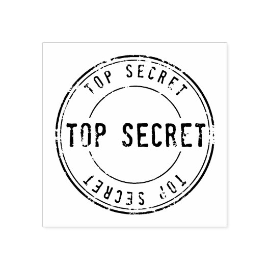 Top Secret Gummistempel (Prägung)