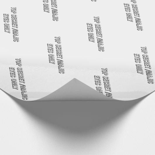 Top Secret / Majic Eyes only Geschenkpapier (Ecke)