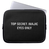 Top Secret / Majic Eyes only Laptopschutzhülle (Vorderseite)