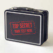 Top Secret niedliche Metal Lunch Box für Kinder (Rückseite)
