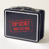 Top Secret niedliche Metal Lunch Box für Kinder (Vorderseite)