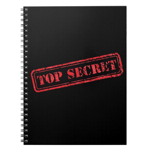 Top Secret Notebook Notizblock (Vorderseite)
